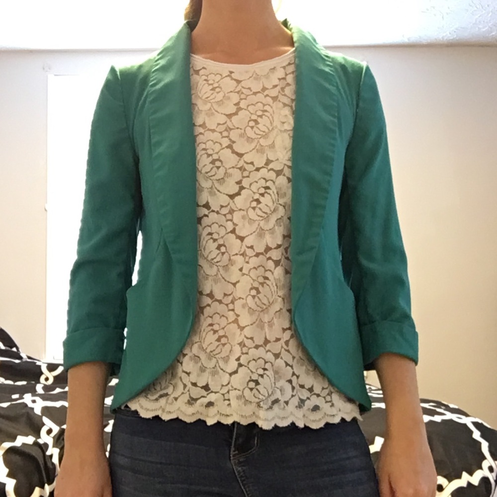 Turquoise Blazer - Picture 4 of 4